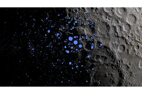 The permanently shadowed regions that cover the Moon's south pole