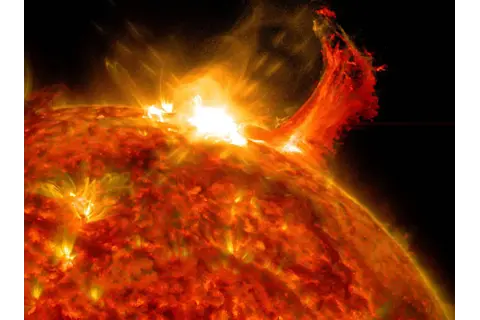Solar flare captured by NASA’s Solar Dynamics Observatory