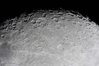 The moon's surface