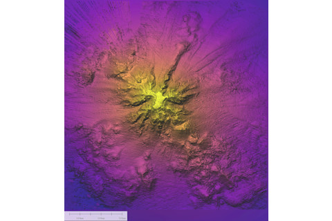 Satellite discovered seamount