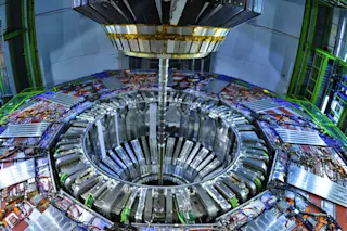 ATLAS detector used for Higgs boson discovery in 2012