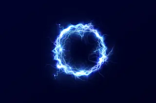 Powerful ball lightning