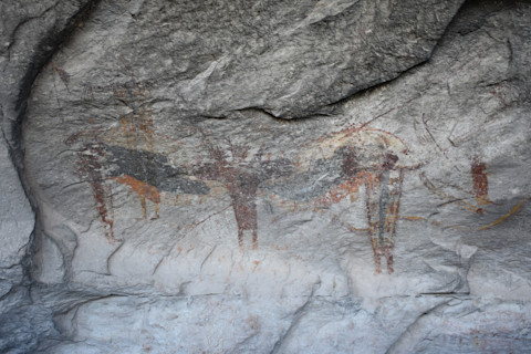 Seminole canyon petroglyph
