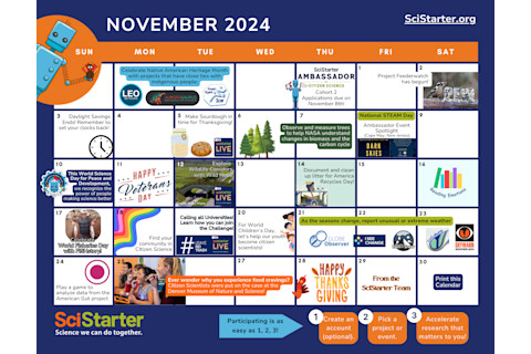 2024 SciStarter Calendar