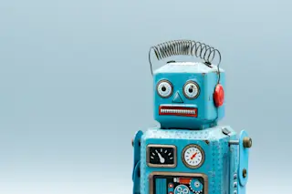 antique Vintage retro robot tin toy