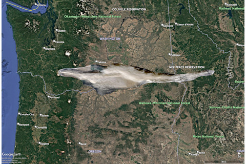 Hypothetical Mount St. Helens Plume