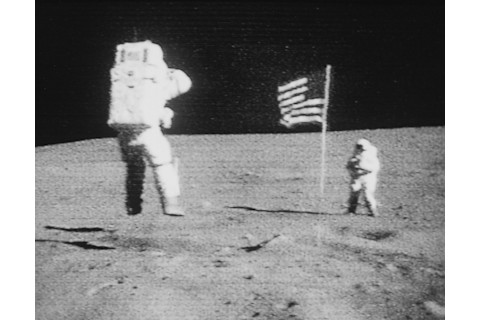 John Young on moon - NASA