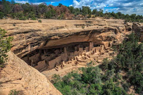 Cliff Palace at Mesa Verde underground city