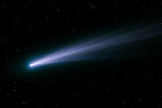 A falling comet