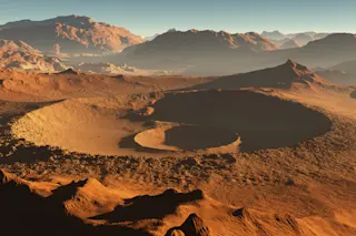 Mars crater