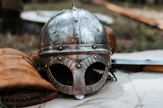 Ancient Viking helmet