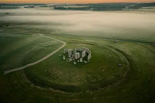 Aerial view of Stonehenge