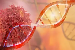 DNA strand and cancer cell oncology