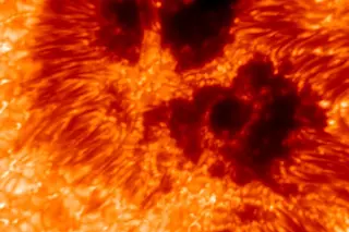 Narrow-band image of the Sun as seen with VTF
