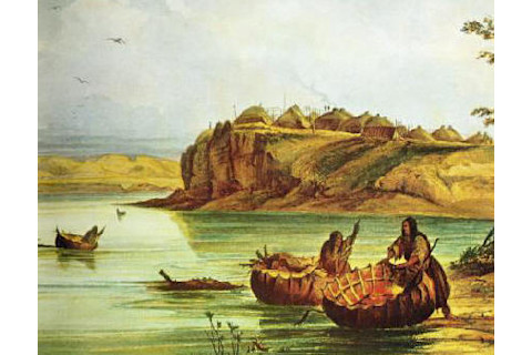 Mandan_Bull_Boats_and_Lodges-_George_Catlin.jpg