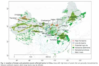 Map of Arsenic in China