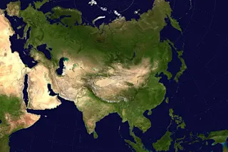 The Eurasian steppes cover thousands of miles, from Mongolia to Eastern Europe, creating what one researcher calls a &quot;highway&quot; for cultural exchange and conquest. Credit: Wikimedia Commons.