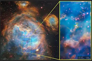 space picture jet from star