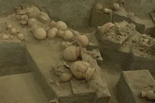 Archaeological sites in Southeast Asia, such as this one in Ban Chiang, Thailand, preserve pottery and other artifacts but ancient DNA rarely survives due to the hot, humid climate. (Credit Wikimedia Commons)