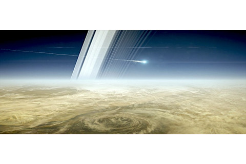 NASA will crash Cassini into Saturn in September, to make sure the probe doesn't contaminate one of the planet's potentially habitable moons. (Credit: NASA-JPL)