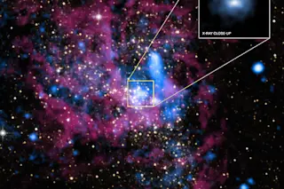 Image of the area surrounding the Milky Way galaxy's center in X-rays