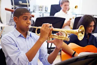 Music Students in Band - Shutterstock