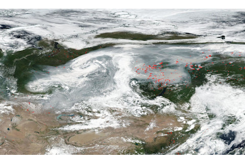 Siberia Smoke Wildfires - NASA
