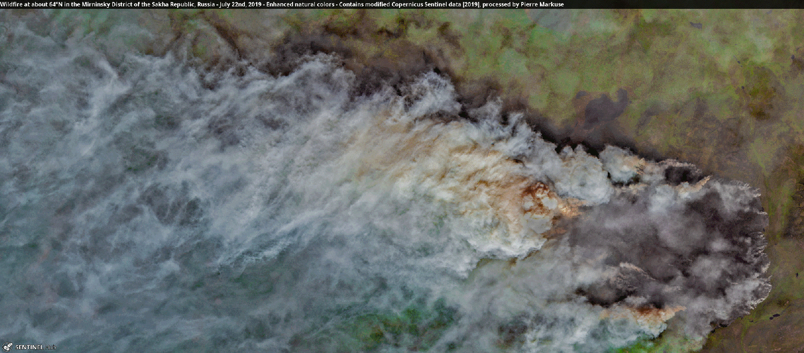 Mirninsky Wildfire gif - NASA