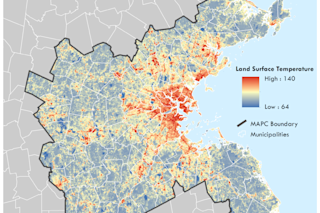 Boston Temperature Map - Metropolitan Area Planning Council