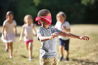 Blindfolded Child