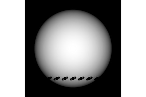 Ringed exoplanet Transit Simulation - Piro/Vissapragada