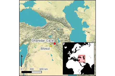 Shanidar map - Antiquity