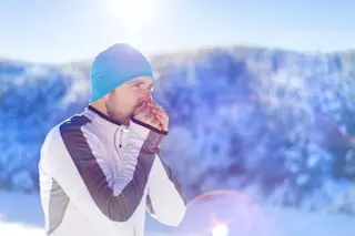 cold runner workout - shuttertock