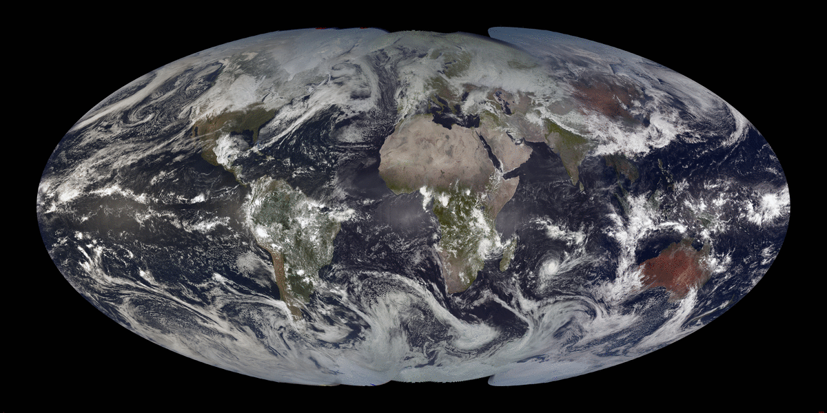 Global Animation of Satellite Imagery