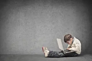 Online Remote Learning Education Kid Child Laptop Computer - Shutterstock