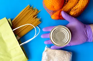 pandemic food grocery shopping - shutterstock