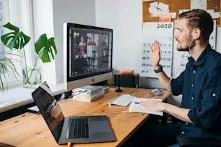 video conferencing - video chat - zoom - skype  - virtual - shutterstock
