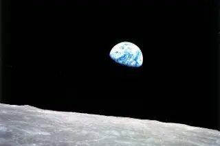 Apollo 8's iconic Earthrise. NASA