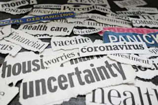 pandemic words fear - shutterstock