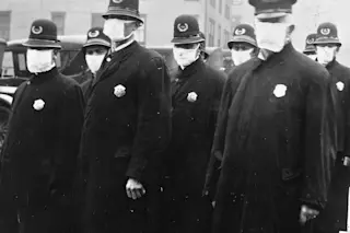 1497px-Spanish flu in 1918, Police officers in masks, Seattle Police Department detail, from- 165-WW-269B-25-police-l (cropped)