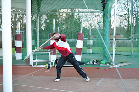 Athlete Throwing Replica Spear - Annemieke Milks