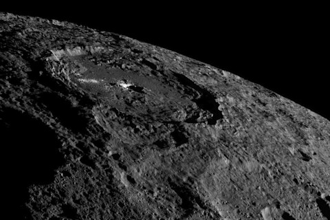 dawn at ceres occator crater