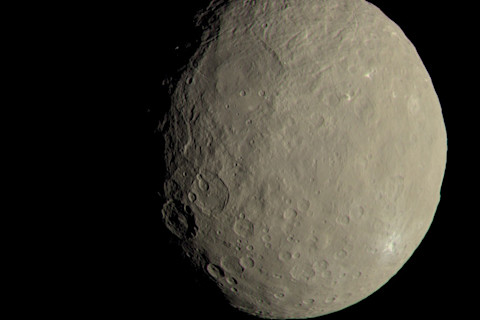 Dawn at Ceres dwarf planet