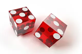 Two Red Dice - Science Photo Library