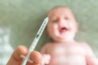 baby vaccine close up - Shutterstock