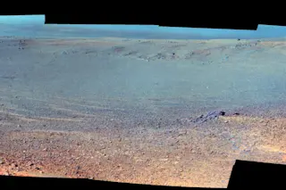 panorama of Mars' Orion Crater