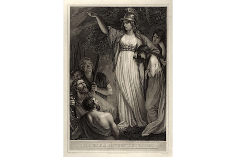 Boadicea Haranguing the Britons (called Boudicca, or Boadicea) by John Opie