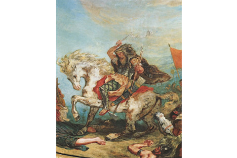 Eugene Ferdinand Victor Delacroix Attila fragment