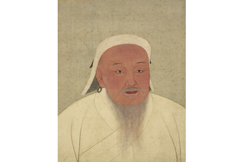 711px- Yuan Emperor Album Genghis Portrait