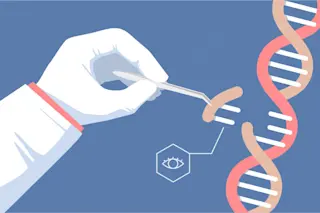 CRISPR eye gene editing illustration - shutterstock